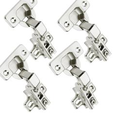 Dobradiça Caneco Pressão Curva Porta De Móveis 35Mm 4Pçs