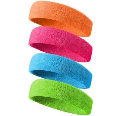 Tanluhu Bandanas esportivas para homens e mulheres, faixa de suor de tecido felpudo para tênis, corrida, basquete, malhar, executar - faixa de cabeça de algodão atlética para uso ao ar livre