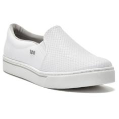 Tênis Casual Feminino Slip On Branco Via Marte 016-009-01