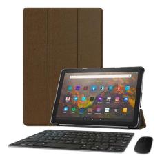 Teclado E Mouse Sem Fio + Capa compatível com Tablet Fire HD10 11 Gera
