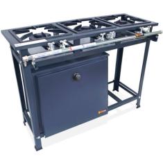 Fogão Industrial 3 Bocas 3QD Baixa Pressão P5 com Forno 57L de Piso - 
