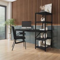 Escrivaninha com Estante 4 Prateleiras Innovare