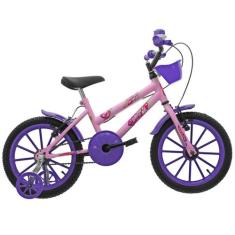 Bicicleta Infantil Criança Aro 16 Feminina Ultra Kids Com Rodinhas Men