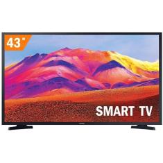 Smart TV LED 43" Full HD Samsung LH43BET com HDR Sistema Operacional Tizen Wi-Fi 2 HDMI 1 USB Preta