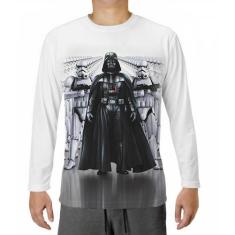 Blusa Camiseta Manga Longa 05 Star Wars Darth Vader Filme Serie - Prim