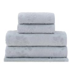 Jogo de Banho Gigante Lollipop Buddemeyer Cinza 5pçs (2Toalhas de Banho + 2Toalhas de Rosto e 1Piso)