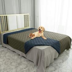 Capa para cama de cachorro à prova d'água Ameritex cobertor de animal de estimação para sofá de cama de móveis, reversívelAmeritex 82x82 Inches