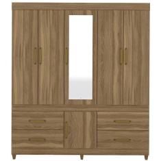 Guarda Roupa Casal 06 Portas Com Espelho 64720 Amendola Touch Demobile