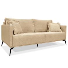 Sofá Living 2 Lugares 1,80m Sirius Linho Pés Metálicos - Pallazio, Dou