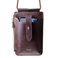 Bolsa Transversal para Celular em Couro Artlux 9056, Cafe