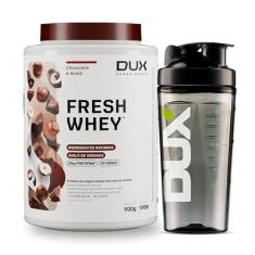 Dux Nutrition FreshWhey 900g Chocolate e Avelã + Coqueteleira