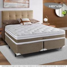 Cama Box King Size Herval Amore, de Molas Ensacadas, 67x193x203 cm