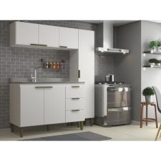 Cozinha Completa 3 Peças 6 Portas 3 Gavetas Bia