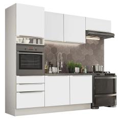 Cozinha Completa Lux Com Armário E Balcão 6 Portas 3 Gavetas