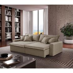 Sofá Montreal Veludo 2 Módulos De 120m B25cm Meu Sofá Online B002 Veludo Capuccino