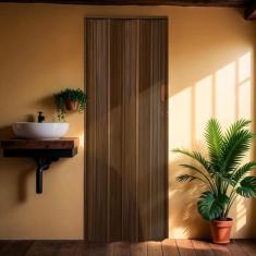 Kit com 3 Portas Sanfonada de Pvc 210x94cm Bariri