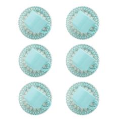 Conjunto De 6 Xícaras Grandes 200Ml Com Pires Donna Mandala