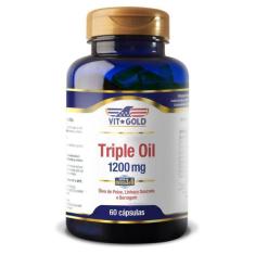 Triple Oil 1200Mg (Peixe, Linhaça E Boragem) Vitgold 60 Cáps