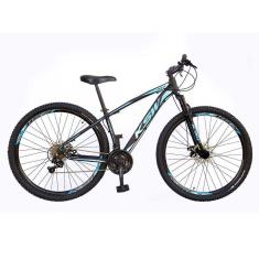 Bicicleta Aro 29 KSW XLT 2020 21v Freio a Disco Preto e Azul 15