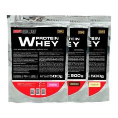 Kit 3X Whey Protein 500G - Bodybuilders