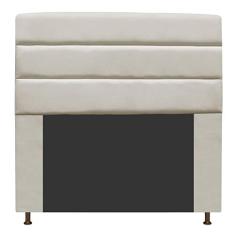 Cabeceira Estofada Turim 160 cm Queen Size Suede Bege - ADJ Decor