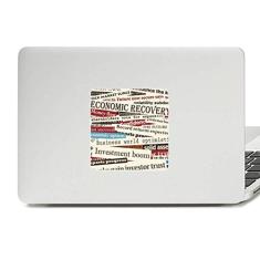 Adesivo de vinil para laptop com estampa de veias de texto, adesivo para decoração de PC