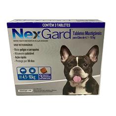 Antipulgas E Carrapatos Nexgard 28,3 mg para 4 a 10kg 3 cp