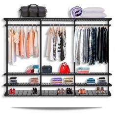 Guarda Roupa closet aramado sem portas CLR285 - 2,80m PT