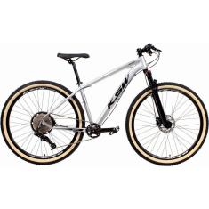  Bicicleta 29 Ksw Xlt 12v Freios Hidráulicos 1x12v Trava No Ombro Pneu Bege - Prata\Preto