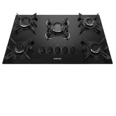 Cooktop Itatiaia 5 Bocas Tripla Chama Electra Preto  Bivolt