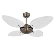 Ventilador De Teto Volare Bronze Office 4 P s Branco 127v