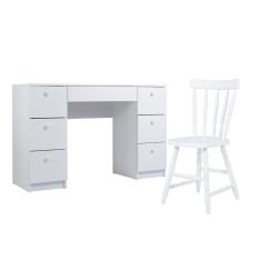 Mesa de escritório Ditália 7 Gavetas com Cadeira PE-100