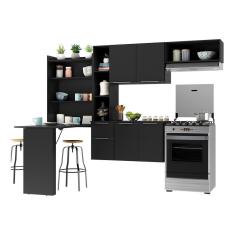 Armário de Cozinha Compacta com Mesa Dobrável Sofia Multimóveis V2007