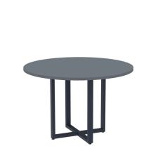 Mesa de Reunião Redonda 100cm Mrr1100p25tub Grafito/Azul delrei