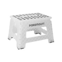 Banqueta Dobrável Desmontável Pequena Antiderrapante Branco Paramount,