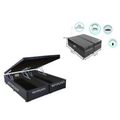 Cama Box Baú Queen Bipartido 158x198 - Reforçada  - Jadmax,  Sintético