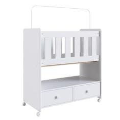 Mini Berço Moisés BY 511 com Colchão 2 Gavetas Branco - Completa Móvei