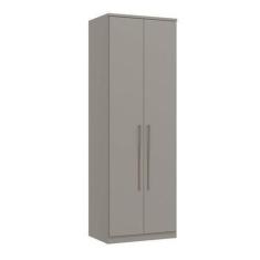 Guarda Roupa Modulado Elegance 2 Portas e 2 Gavetas -Cinza - Móveis Ca