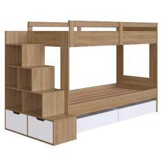 Beliche Infantil Com Escada E 4 Gavetas Infix C06 Aveiro-branco - Mpozenato