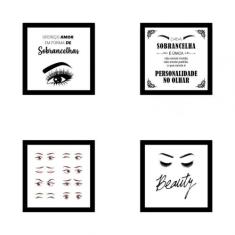 Kit De Quadros Decorativos Mdf Designer De Sobrancelhas 26 - New Decor
