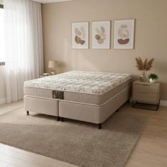 Cama Box + Colchão Castor King Class One Face Pocket 193x203x52cm