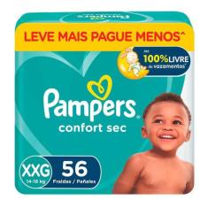 Fraldas Pampers Confort Sec XXG 56 Unidades