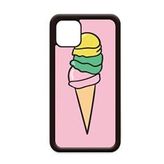 Capa amarela verde rosa sorvete doce para iPhone 12 Pro Max para Apple Mini Mobile Case Shell