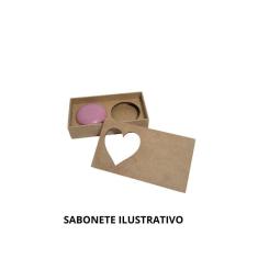 Caixa presente para 2sabonetes redondo- Jeito Próprio Artesanato