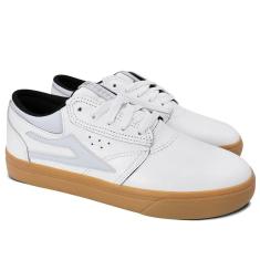 Tênis Lakai Griffin White Gum Leather
