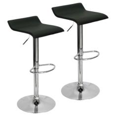 Kit 2 Banquetas Toquio Wave Enzo Belo Horizonte Recouro Giratória C/ R