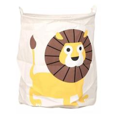 Cesto Multiuso Organizador De Brinquedos Leão 40X50