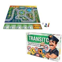 Brinquedo Pedagógico Educativo Jogo De Tabuleiro Trânsito