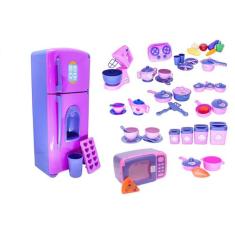 Big Cozinha Infantil Completa Rosa Brinquedo Fogão Comidinha - Altimar