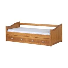 Bicama de Solteiro de Madeira Módulo Meu Móvel de Madeira - Nozes